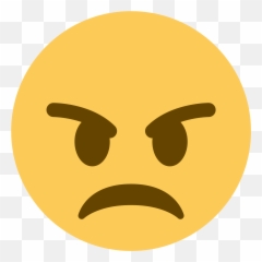 Angry Face Emoji Png Transparent Images - Cockfosters Tube Station,Angry Face Emoticon Clipart