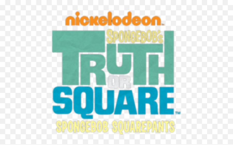 Spongebobs Truth Or Square - Spongebob Squarepants Truth Or Square Logo Emoji,Steam Emoticons Square