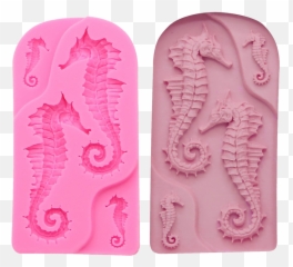 Spikey Seahorses U2014 Moldsy - Seahorse Shape Fondant Trafaret Clay Emoji,Facebook Emoticons Seahorse