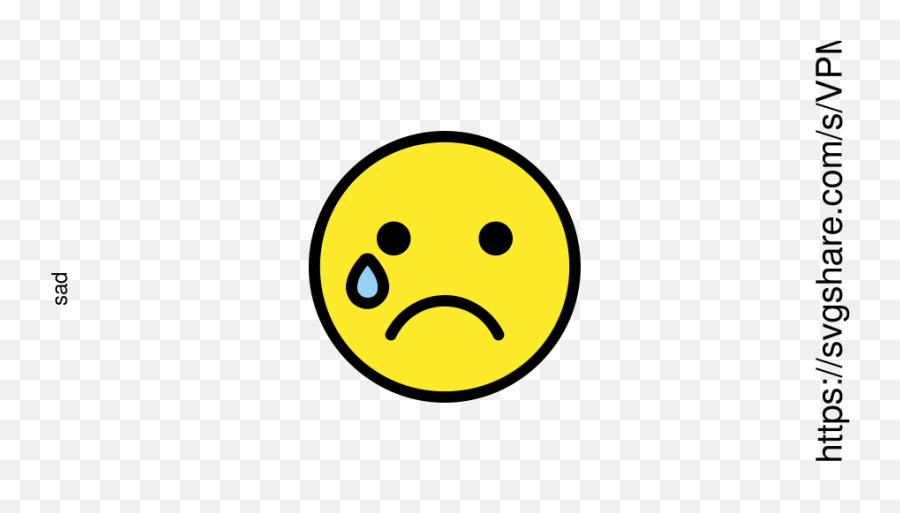 Sad - Svgsharecom Emoji,Printable Sad Emoticon