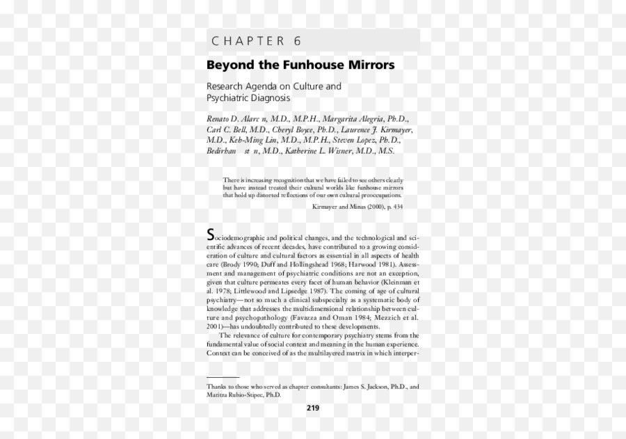 Pdf Beyond The Funhouse Mirrors Laurence J Kirmayer Emoji,Emotion Basd Fallacies