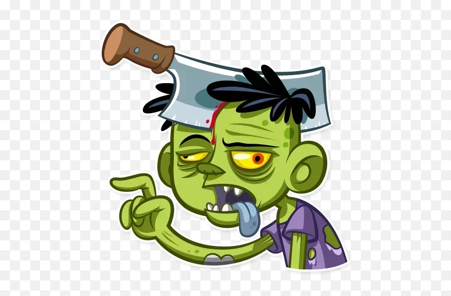 Zombie Sticker Pack - Stickers Cloud Emoji,Zombie Emotions