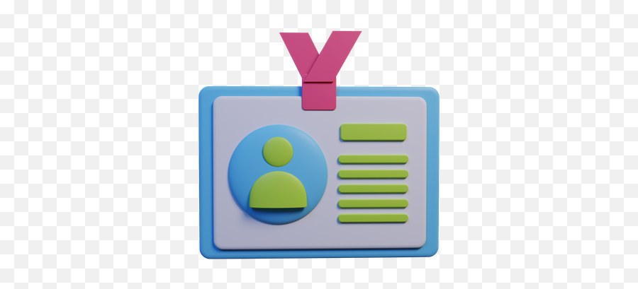 Id Card 3d Illustrations Designs Images Vectors Hd Graphics Emoji,Name Tag Emoji