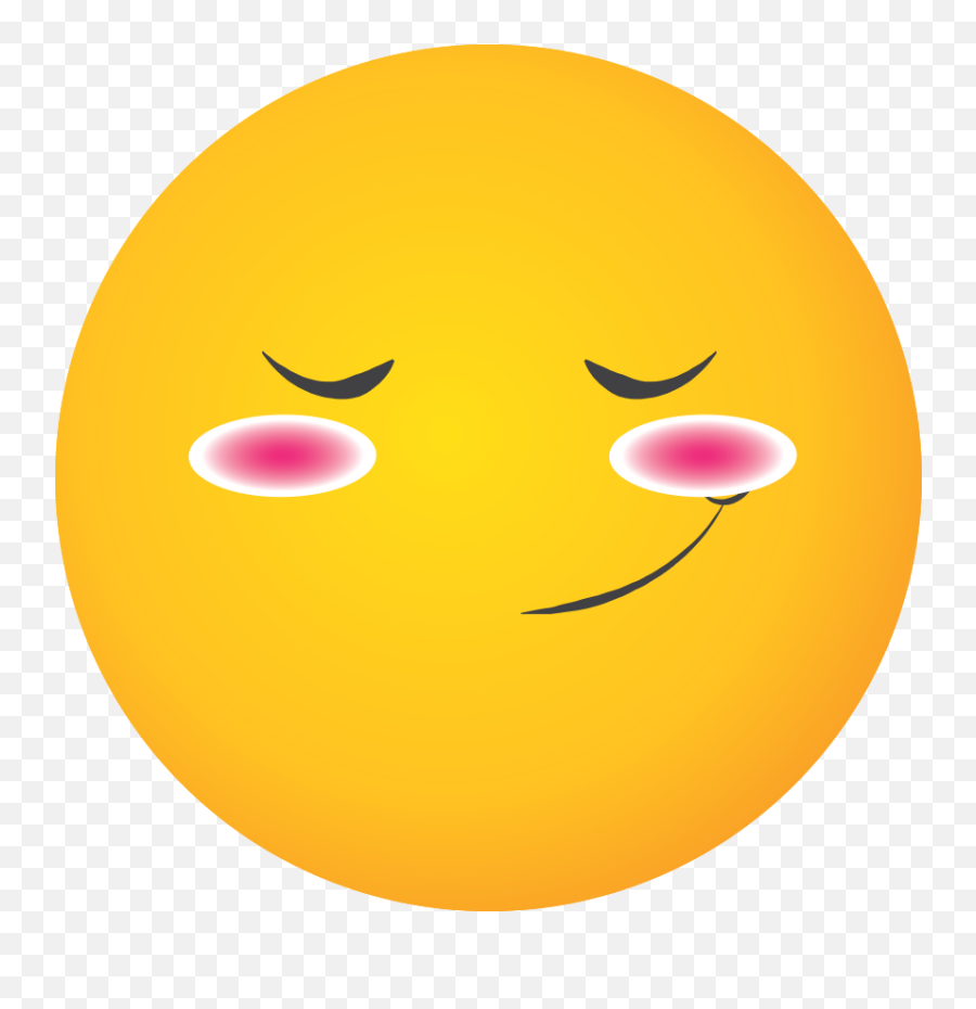 Free Emoji Yellow Face Blush 1202907 Png With Transparent,Embarrassed Emoji\