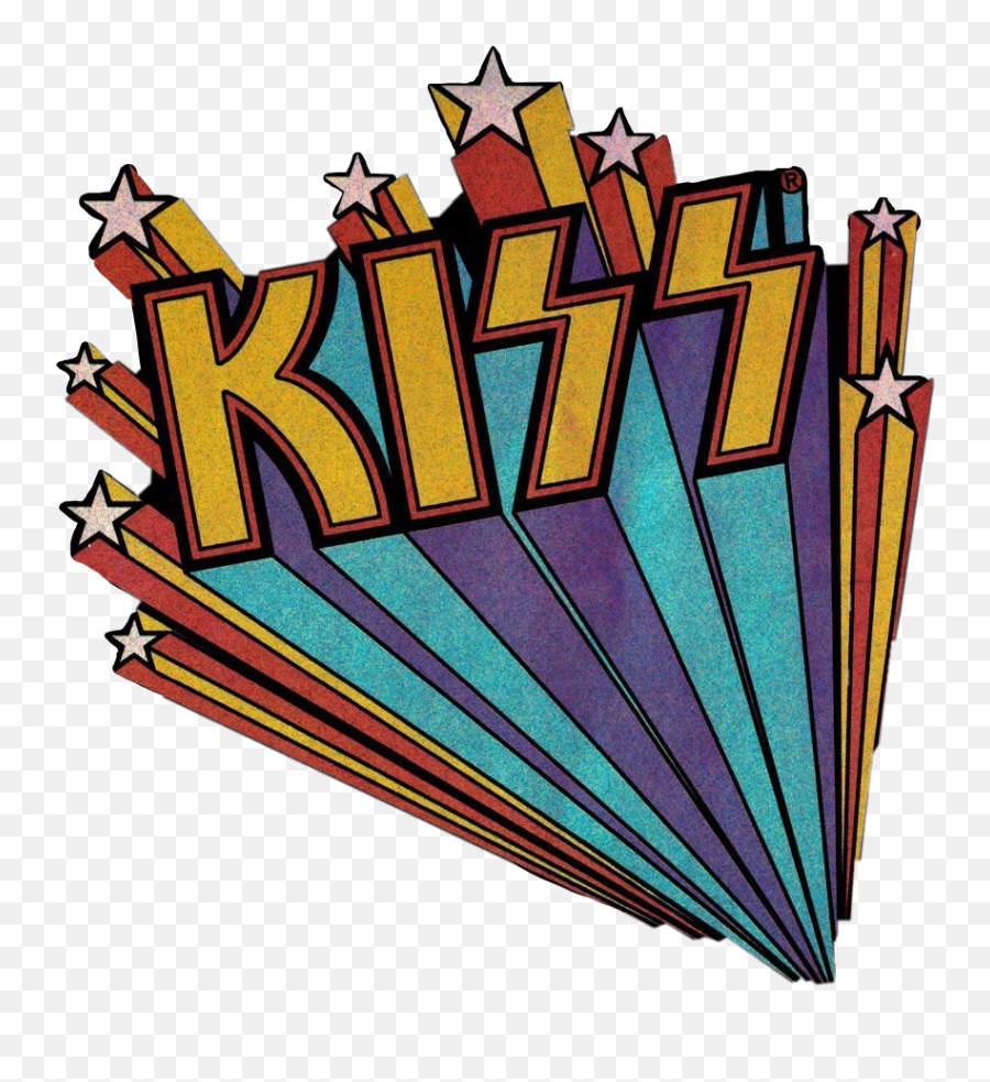 Kiss Kissband 70s Sticker - Horizontal Emoji,Kiss Band Emoji