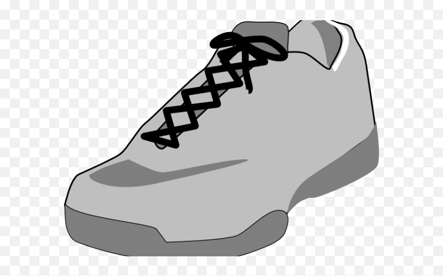 Running Shoes Clipart Baseball - Gray Shoes Clip Art Emoji,Emoji Tennis Shoes