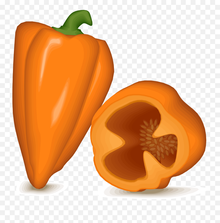 Peppers Clipart 3 Orange Peppers 3 Orange Transparent Free - Habanero Clipart Png Emoji,Pepper Emoji Png