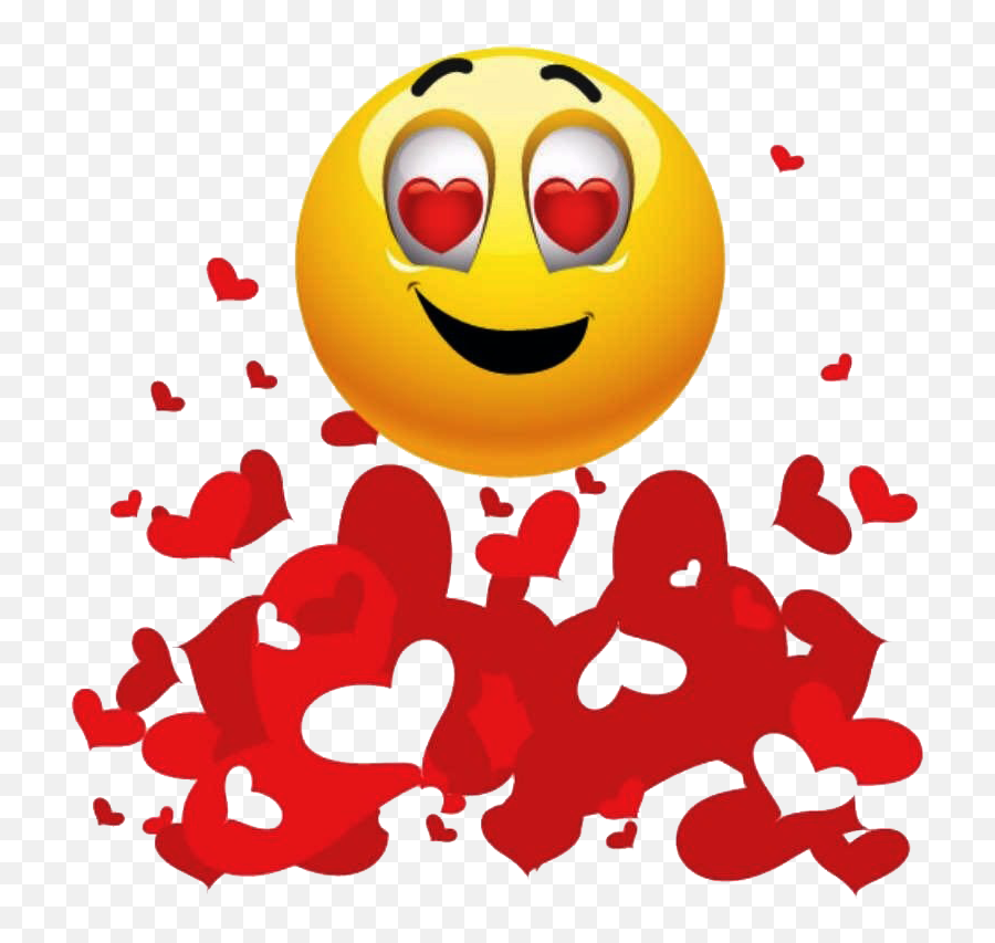 Enamorado Con Corazones Abajo - Emoticon Enamorado Png Emoji,Emoji De Enamorado