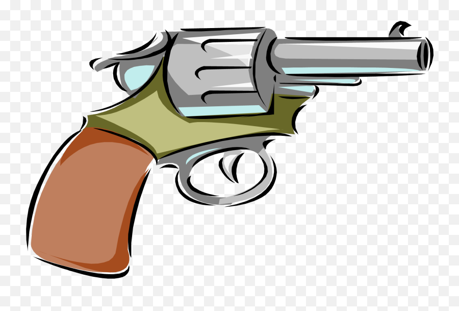 Transparent Machine Gun Cartoon - Cartoon Gun Clipart Emoji,Cowboy Gun Emoji