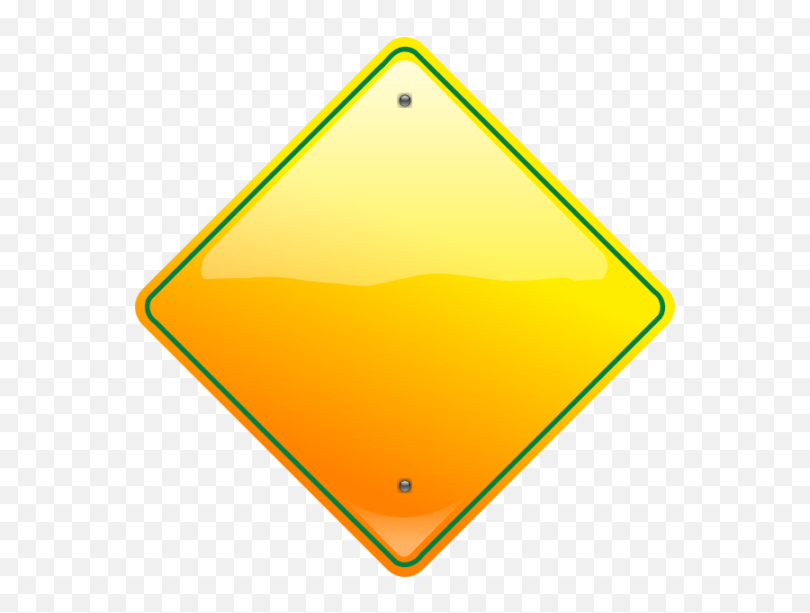 Yield Sign - Blank Stop Sign Clipart Transparent Emoji,Yield Sign Emoji