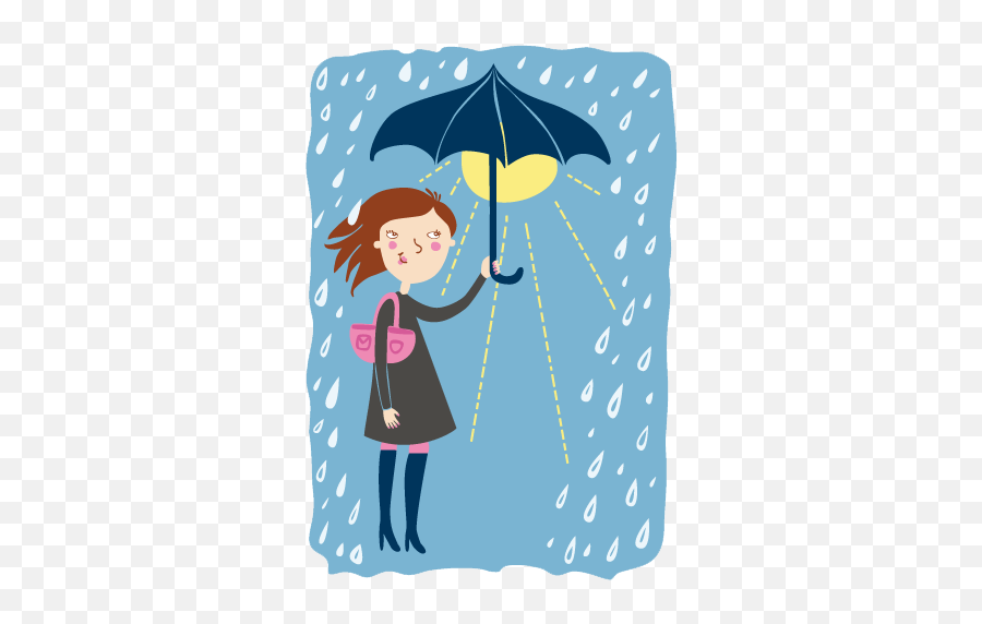 The Rain Doesnu0027t Bother Me Wall Sticker Emoji,Emoji Make It Rain