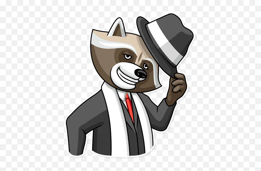 Criminal Raccoonu201d Stickers Set For Telegram - Criminal Racoon Emoji,Raccoon Emoji Facebook