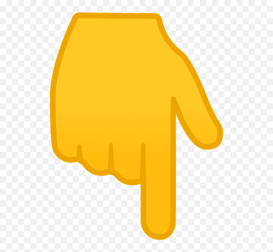 Backhand Index Pointing Down Emoji - Hand Pointing Down Png,Question Mark Emoji Meaning