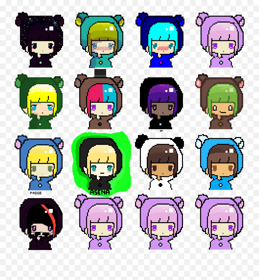 Pixilart - Chibi Girl Hood Collab Idk What Itu0027s Called By Emoji,It's A Girl Emoticon