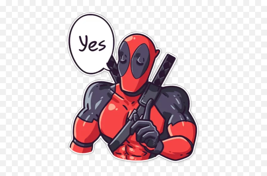 Sticker Maker - Deadpool Deadpool Telegram Stickers Emoji,Dibujos Con Emojis De Whatsapp