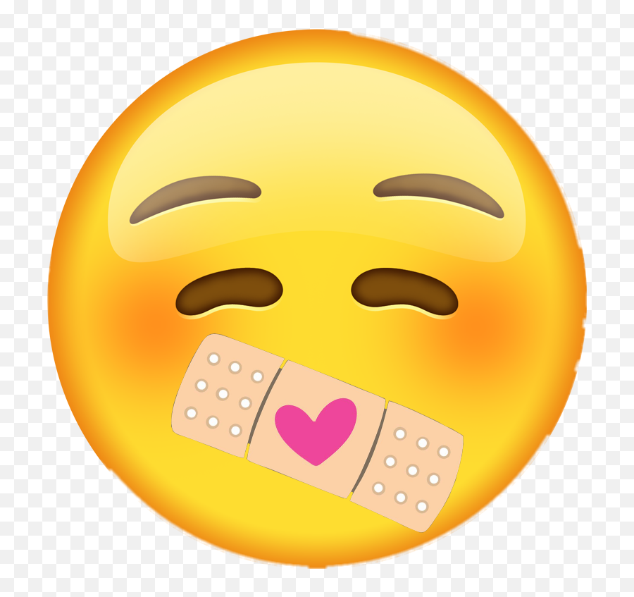 Bandaid Shut Up With A Sticker - Happy Emoji,Bandaid Emoji