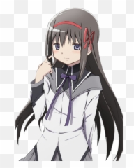 The Most Edited Homura Picsart - Madoka Magica Homura Smile Emoji,Kyubey Madoka Emoticon