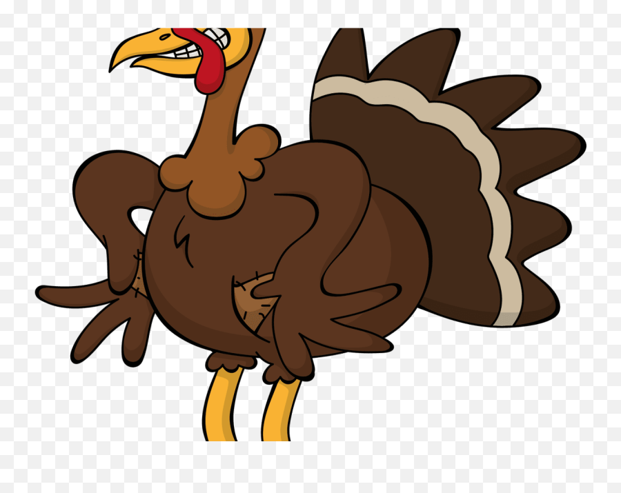 Run Turkey - Cartoon Turkey Png Emoji,Emotions Turkeys Feel