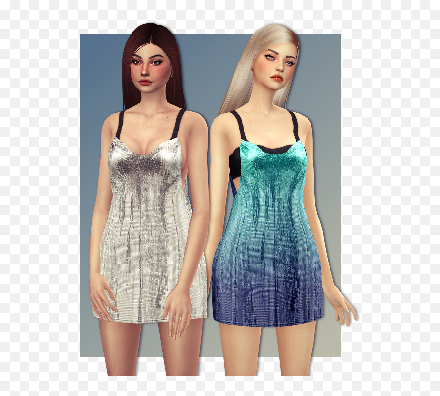 Metal Dress Dresses Sims 4 Clothing Emoji,Sims 4 Custom Emotion