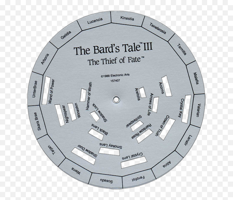 Bardu0027s Tale 3 Thief Of Fate Code Wheel Online - Dot Emoji,3wheel Of Emotions