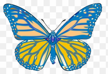 Blue Butterfly Clipart Emoji,2 Blue Butterfly Emojis