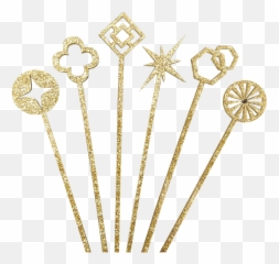 Geometric Gold Glitter Drink Stirrers Emoji,Emoji Birthday Planners