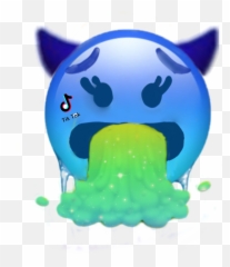 Vomit Emoji Iphone Sticker By - Fictional Character,Vomiting Emoji Gif