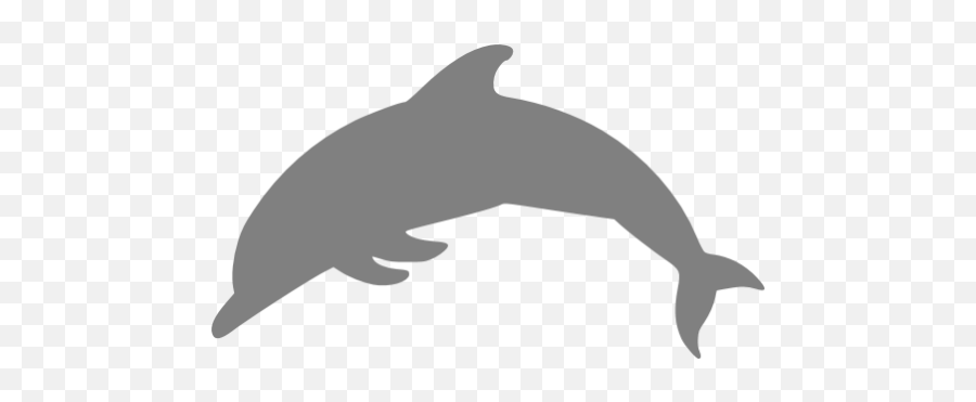 Gray Dolphin Icon - Dolphin Icon Black Emoji,Dolphin Emoticon