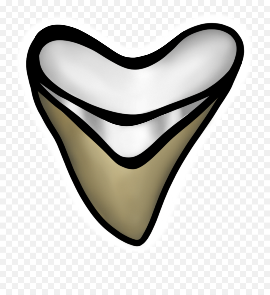 Shark Tooth Badge Clipart - Full Size Clipart 5741359 Emoji,Shark Fin Facebook Emoticon