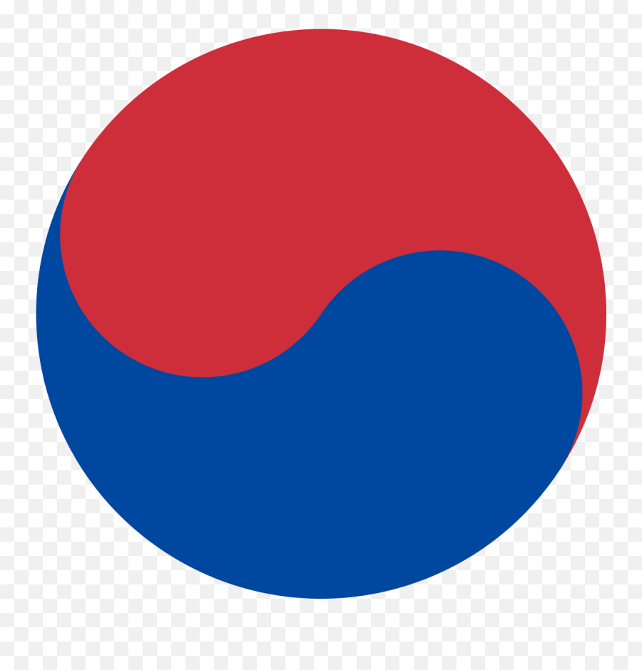 Taegeuk - South Korea Flag Middle Emoji,South Korea Flag Emoji