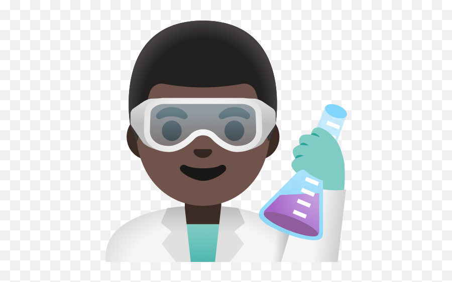 U200d Scientist Man With Test Tube With Dark Skin Tone Emoji,Black Man Emoji