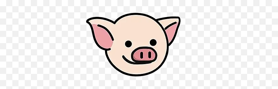 Lihkg Pig Sticker Pack - Stickers Cloud Emoji,Google Pig Emoji