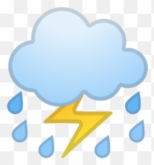 Cloudy Clipart Lightning Cloud Cloudy - Thunder And Lighting Emoji,Vortex Emoji