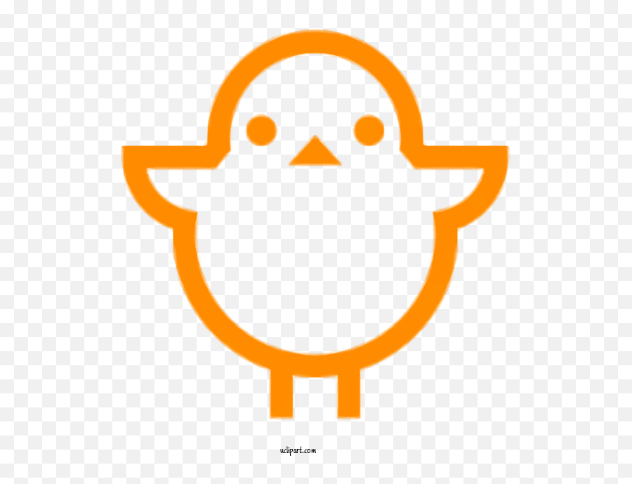 Holidays Orange Line Smile For Easter - Easter Clipart Emoji,Easter Emojicon