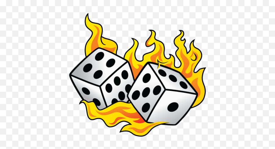 Gratis Png Y Vector - Dice On Fire Full Size Png Download Emoji,Fire Emoji Vector