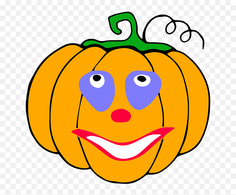 Free Photo Monster Pumpkin Clown Ghost Halloween - Max Pixel Happy Emoji,Jackolantern Emoticon
