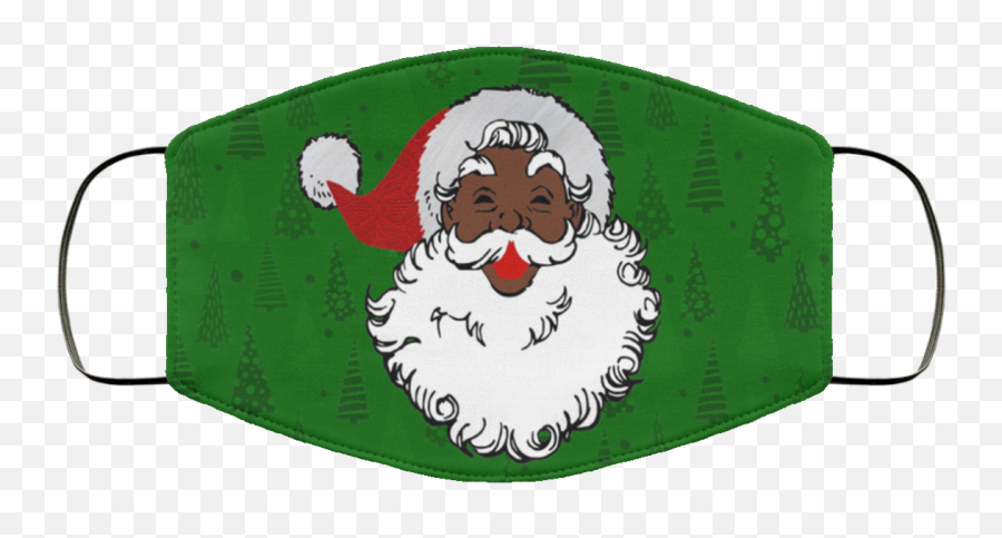 Black Santa Claus Christmas Face Mask - Dr Seuss Mask Meme Emoji,Christmas Emoji Dress