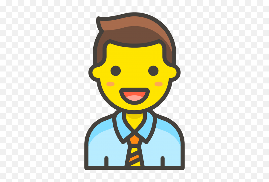 Download Hd Man Office Worker Emoji - Singer Icon Png Office Worker Cartoon Png,The Office Emoji