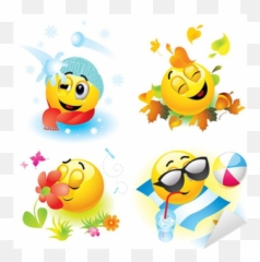 Season Sticker Pixers - Estaciones Emoji,Emoji Express Four Seasons