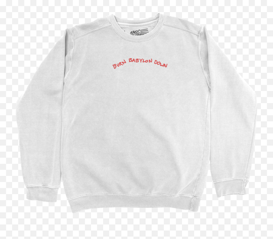 Burn Babylon Crewneck Sweatshirt - Long Sleeve Emoji,Sweatshirt Lyrics With Emojis