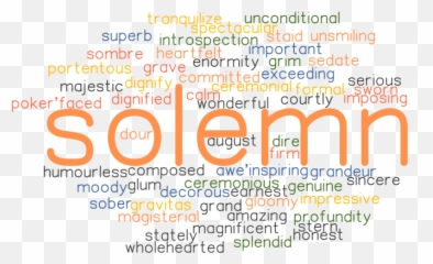 Solemn Synonyms And Related Words What Is Another Word For - Dot Emoji,Emotion Poker