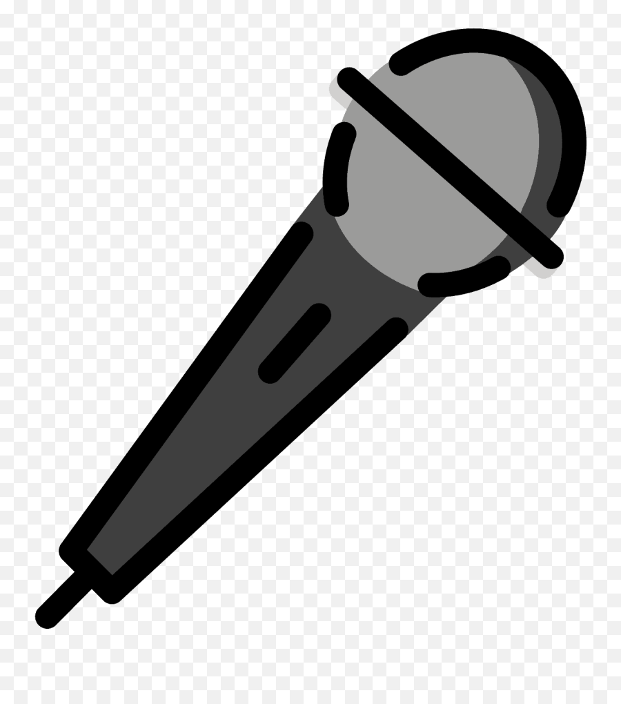 Microphone Emoji Clipart Free Download Transparent Png - Emoji Microfono,Singing Emoji Commercial