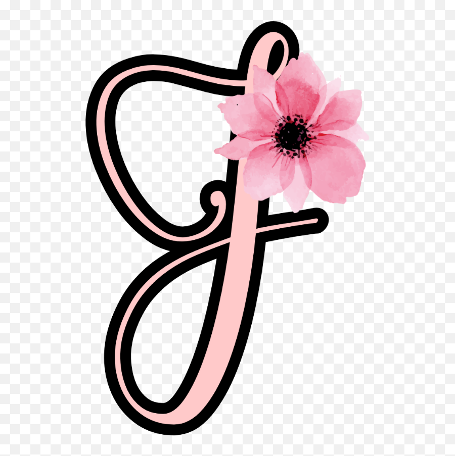 Letter J Alphabet Sticker - Girly Emoji,Letter J Emoji