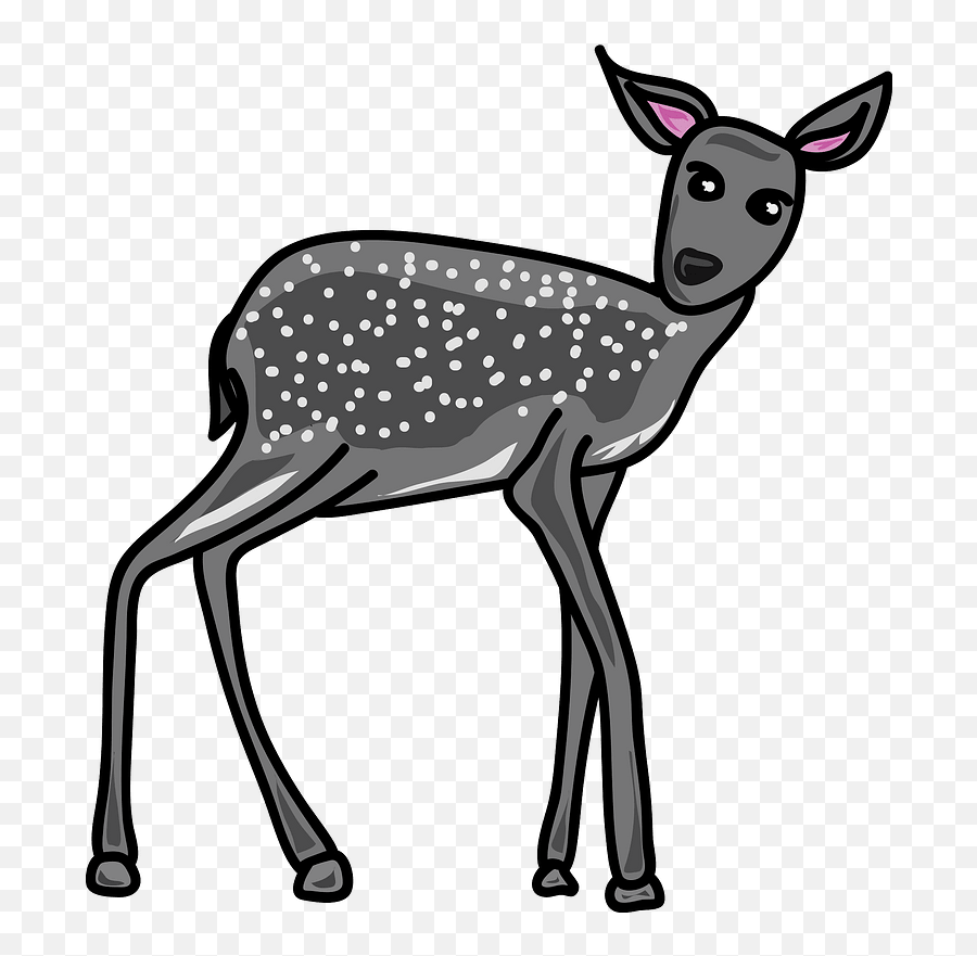 Grey Deer Clipart Free Download Transparent Png Creazilla Emoji,Deer In Headlights Emoji