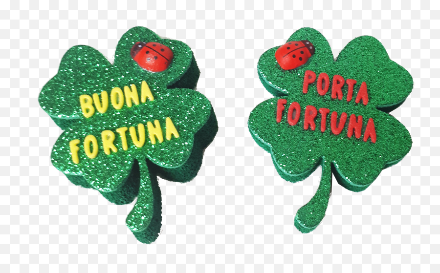 Quadrifogli Porta Fortuna U0026 Buona Fortuna 2 Pz - Embellishment Emoji,Emoticon Facebook Bacio