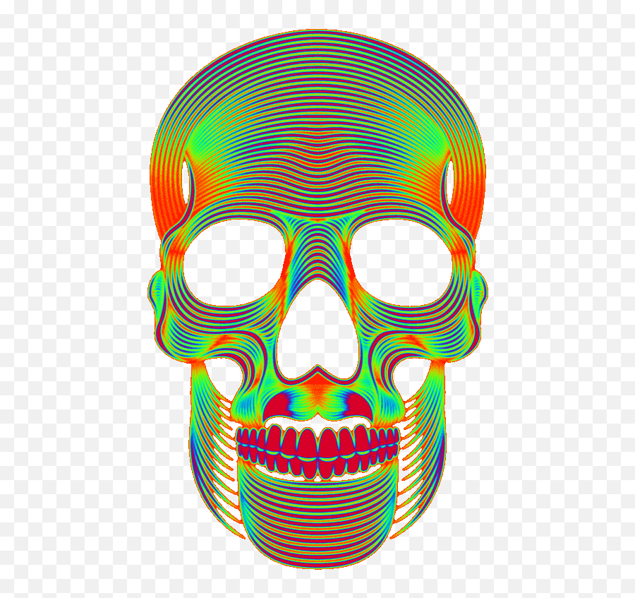 Tag For Cute Skull And Crossbones Stencil Skull Gifs Bing - Transparent Trippy Skull Gif Emoji,Emoticon Skull Crossbones