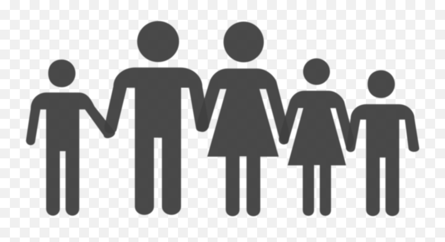 Hand Holding Family Silhouette - Stick Men Holding Hands Png Emoji,Emotions Silhouette Children