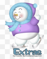 Snowman Extras - Playing In The Snow Emoji,Snowman Emotions