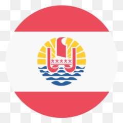 Flag Of French Polynesia - French Polynesia Flag Round Emoji,French Flag Emoji