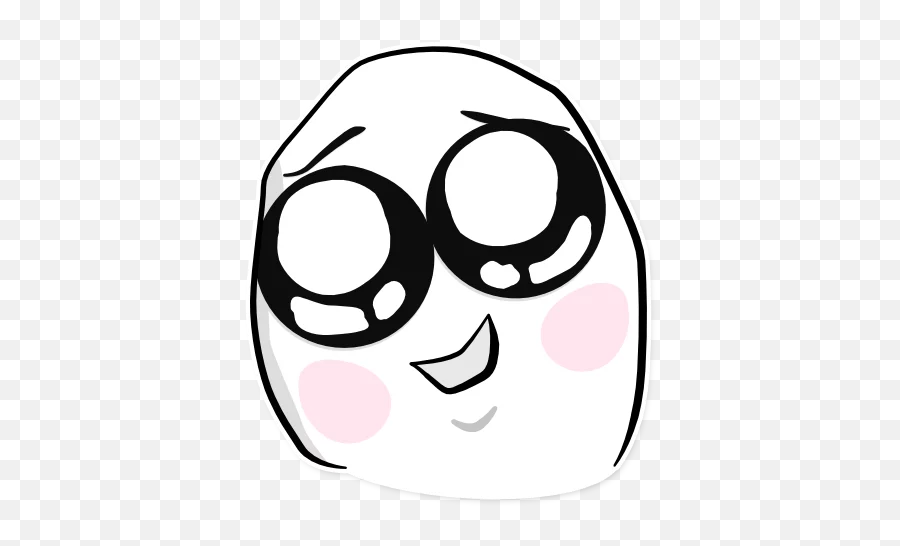 Telegram Sticker 17 From Collection Ragefaces - Dot Emoji,Fffff Emoticon